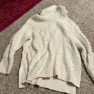 Oversized cable knit sweater